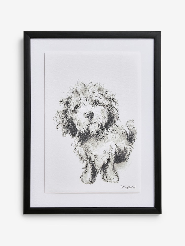 Black/White Sketched Cockapoo Wall Art - Image 4 of 4 Black/White Sketched Cockapoo Wall Art - Image 4 of 4