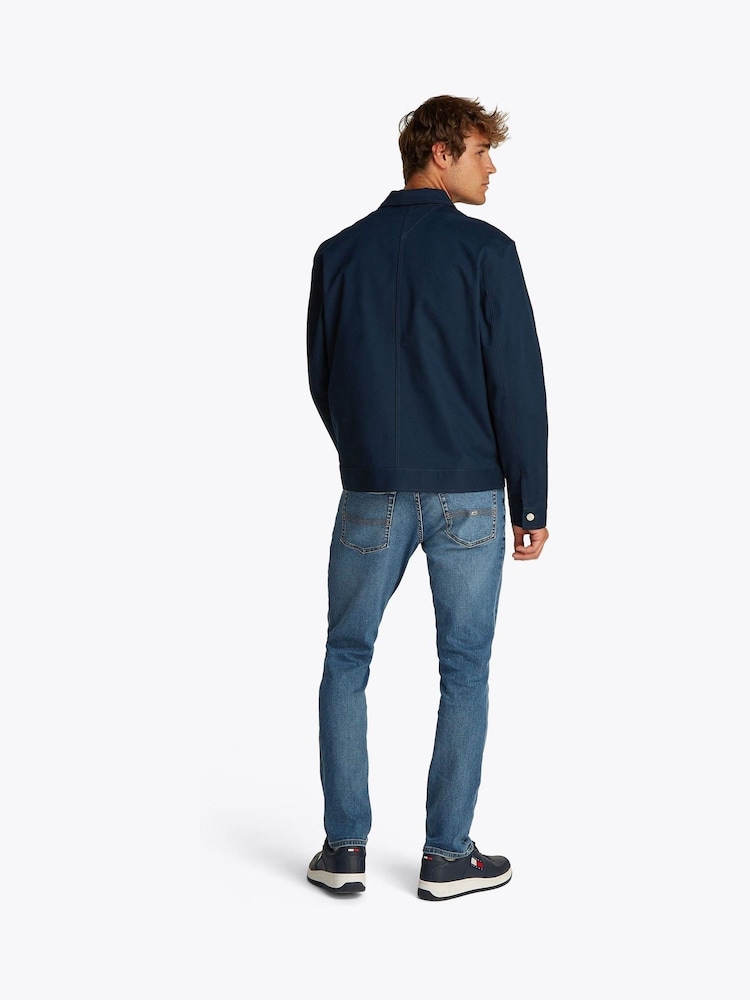 Tommy Jeans Blue Regular Fit Cotton Jacket - Image 3 of 7