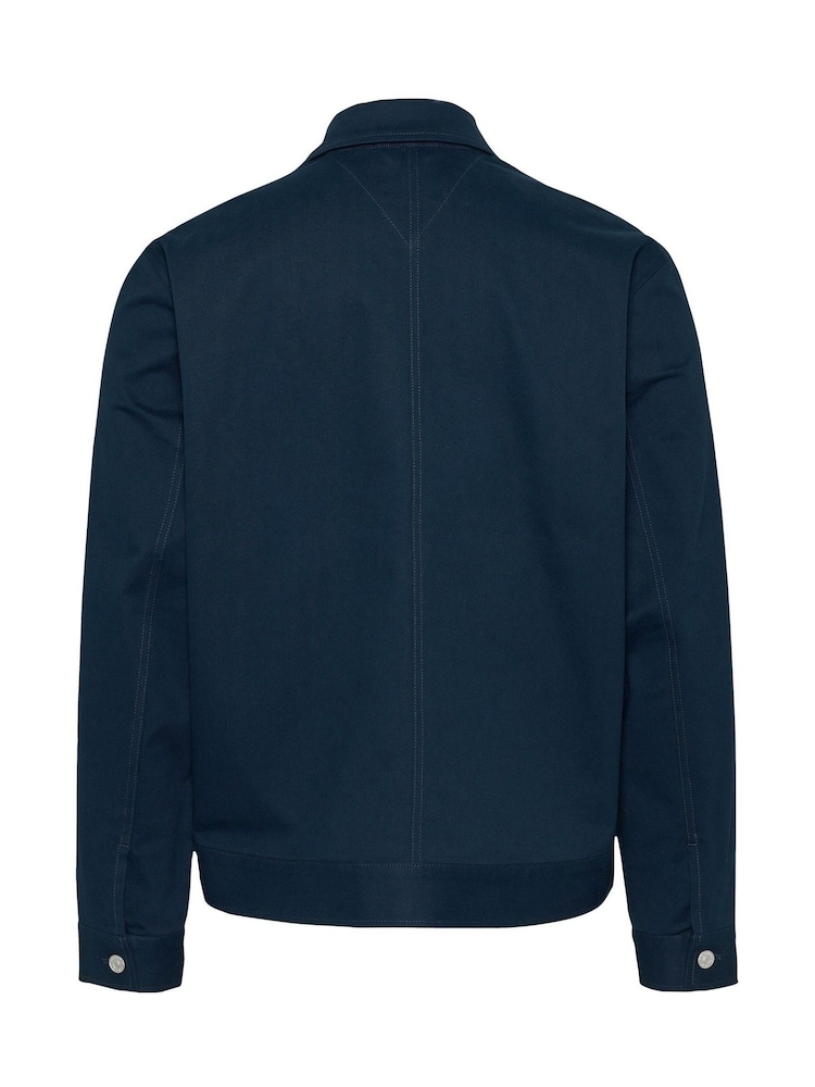 Tommy Jeans Blue Regular Fit Cotton Jacket - Image 7 of 7 Tommy Jeans Blue Regular Fit Cotton Jacket - Image 7 of 7
