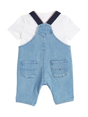Tommy Hilfiger Blue Denim Dungarees - Image 2 of 2
