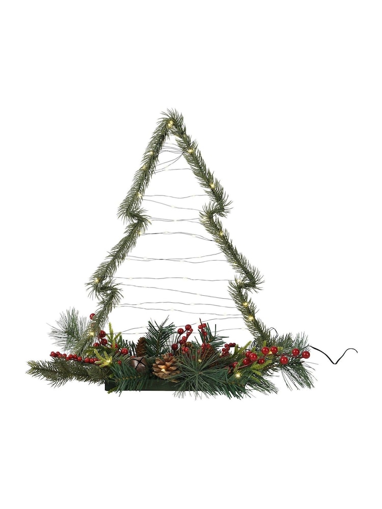 Lumineo Lit Berry Table Top Christmas Tree Decoration - Image 2 of 2 Lumineo Lit Berry Table Top Christmas Tree Decoration - Image 2 of 2