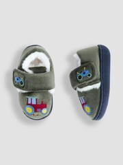 JoJo Maman Bébé Green Slipper Shoes - Image 3 of 4