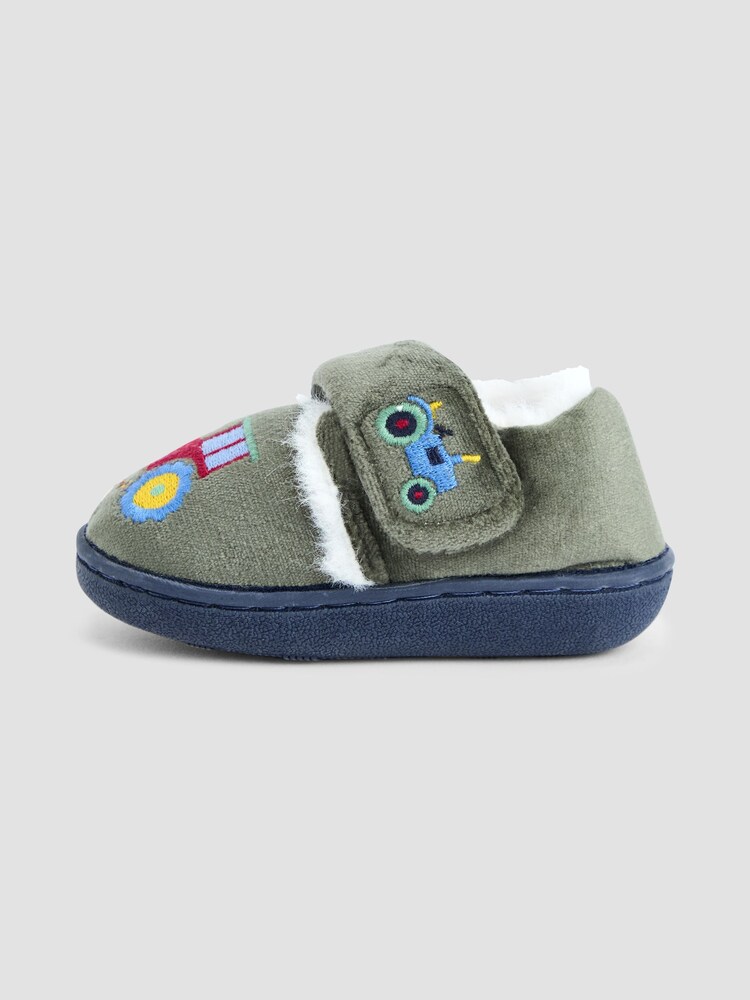 JoJo Maman Bébé Green Slipper Shoes - Image 4 of 4