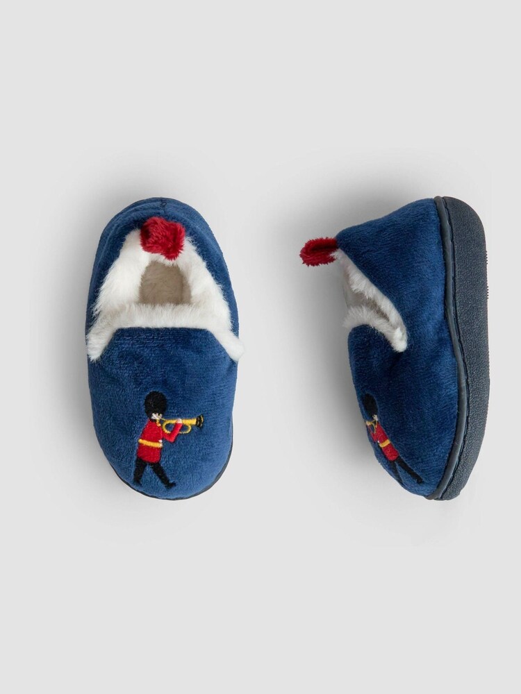 JoJo Maman Bébé Blue Bear Slipper Shoes - Image 5 of 5 JoJo Maman Bébé Blue Bear Slipper Shoes - Image 5 of 5