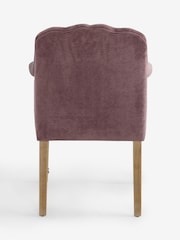 Laura Ashley Stretton Chenille Dusky Plum Purple Ropsley Dining Chair - Image 7 of 7
