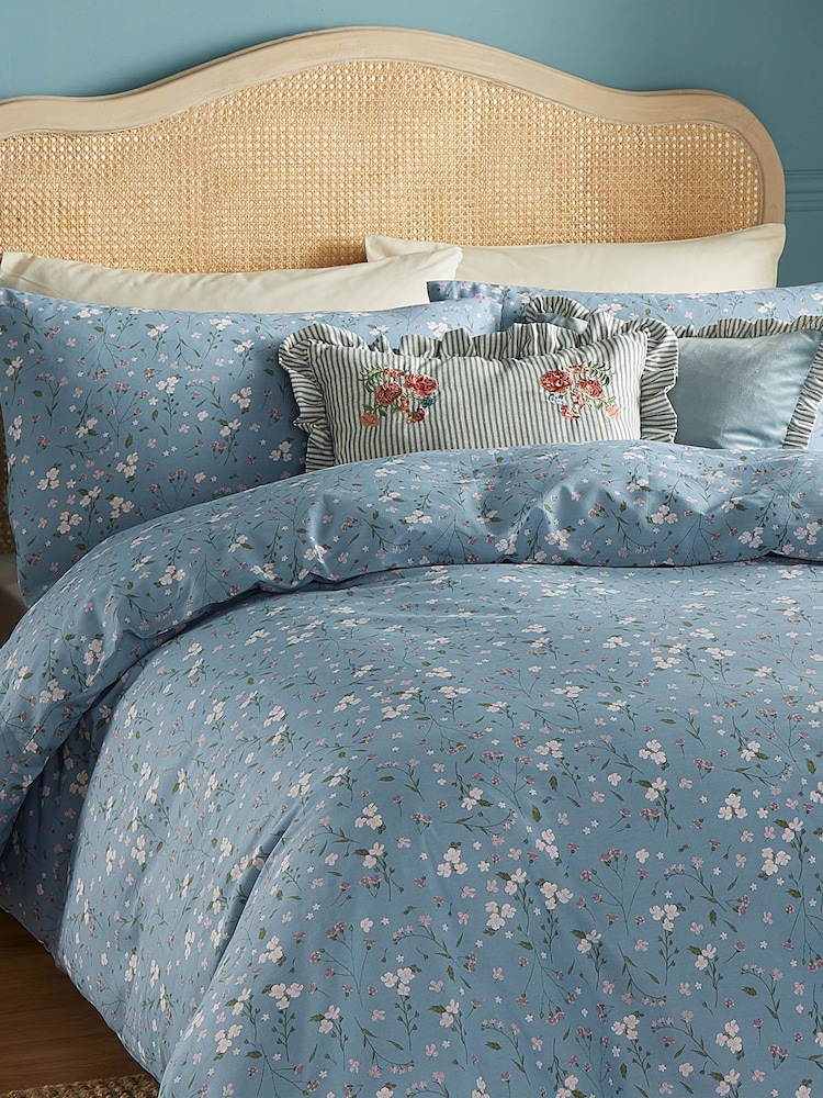 Wylder Blue Bronte Printed Floral Duvet Set - Image 3 of 3