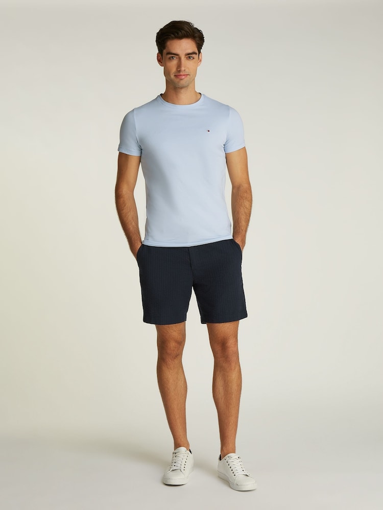 Sininen - Tommy Hilfiger Slim Stretch- Cotton T-paita - Kuva 1 / 7