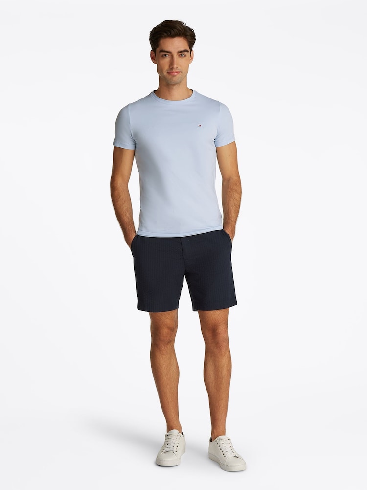 Sininen - Tommy Hilfiger Slim Stretch- Cotton T-paita - Kuva 2 / 7