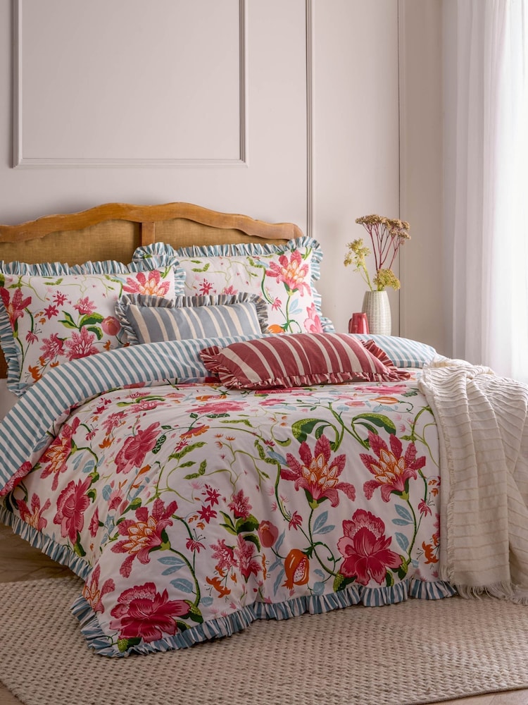 Wylder Multicolour Claudia Floral Ruffle Duvet Set - Image 1 of 3
