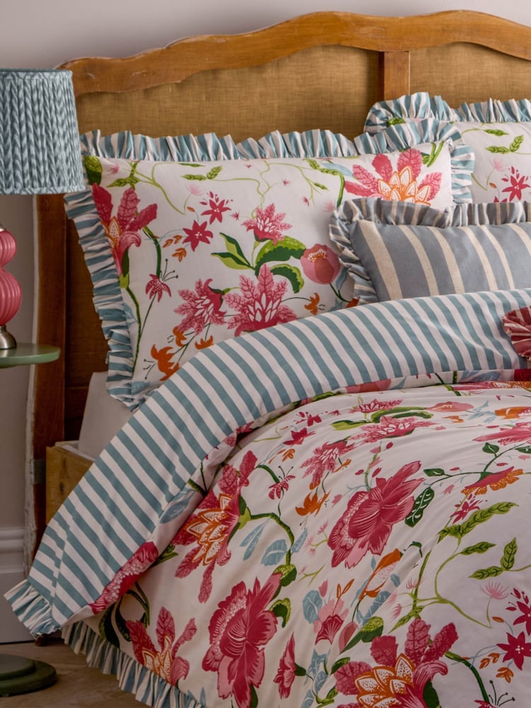 Wylder Multicolour Claudia Floral Ruffle Duvet Set - Image 3 of 3