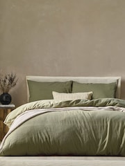 Yard Malton Stripe 100% Cotton Duvet Set - Imagen 1 de 3