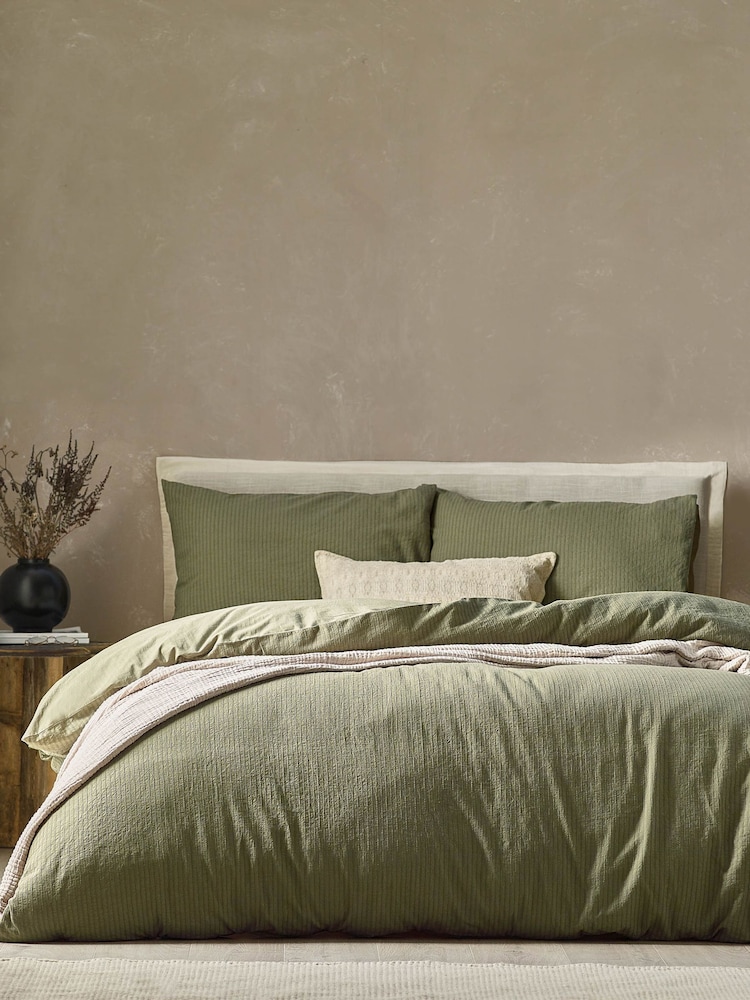 Yard Malton Stripe 100% Cotton Duvet Set - Imagen 1 de 3