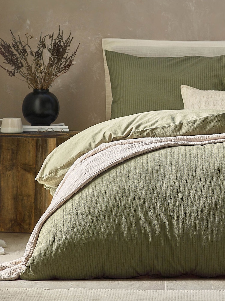 Yard Malton Stripe 100% Cotton Duvet Set - Imagen 3 de 3