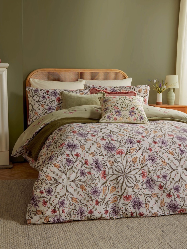 Wylder Linen Tilda Floral Printed Duvet Set - Image 1 of 3