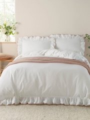 Wylder Pink Blousey Cotton Ruffle Duvet Set - Image 1 of 3