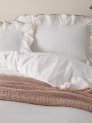 Wylder Pink Blousey Cotton Ruffle Duvet Set - Image 2 of 3