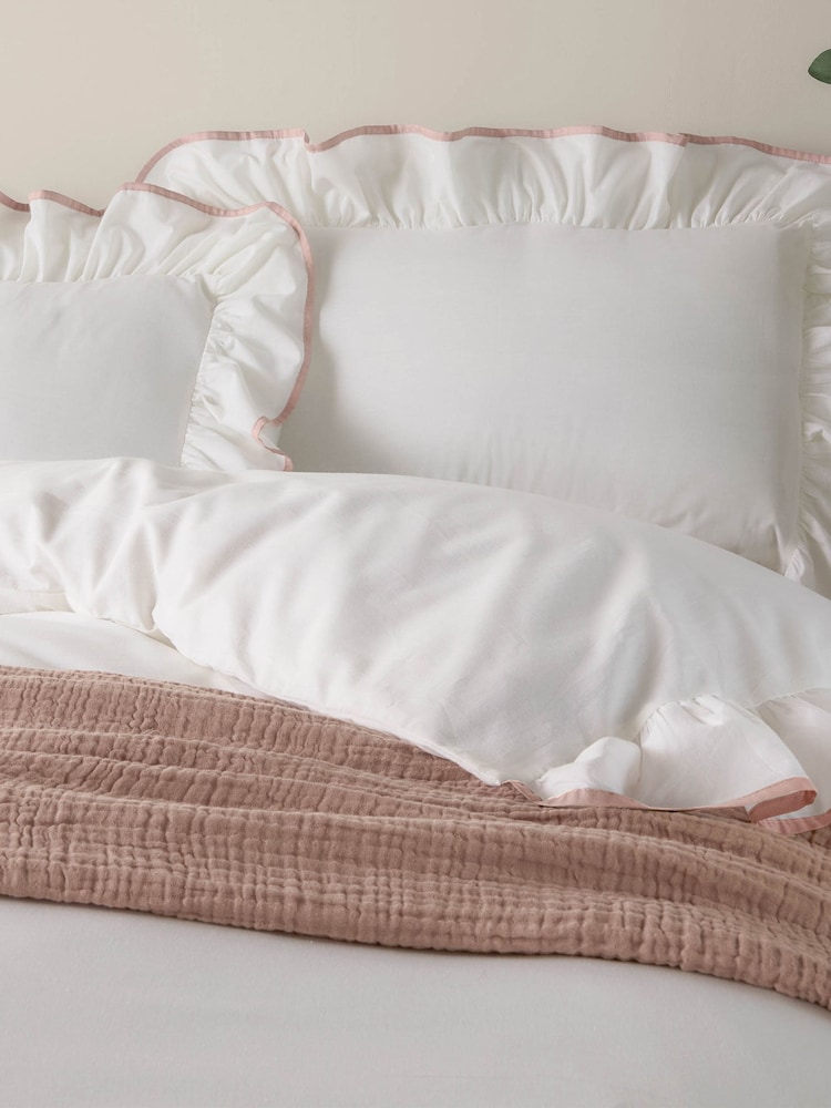 Wylder Pink Blousey Cotton Ruffle Duvet Set - Image 2 of 3