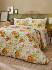 Voyage Maison Orange Peach Harvest Printed Duvet Set - Image 6 of 6