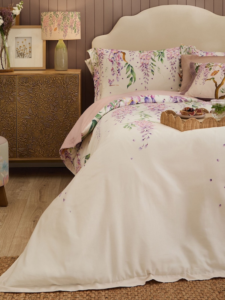 Voyage Maison Purple Mariposa Oxford Edge Duvet Set - Image 1 of 6