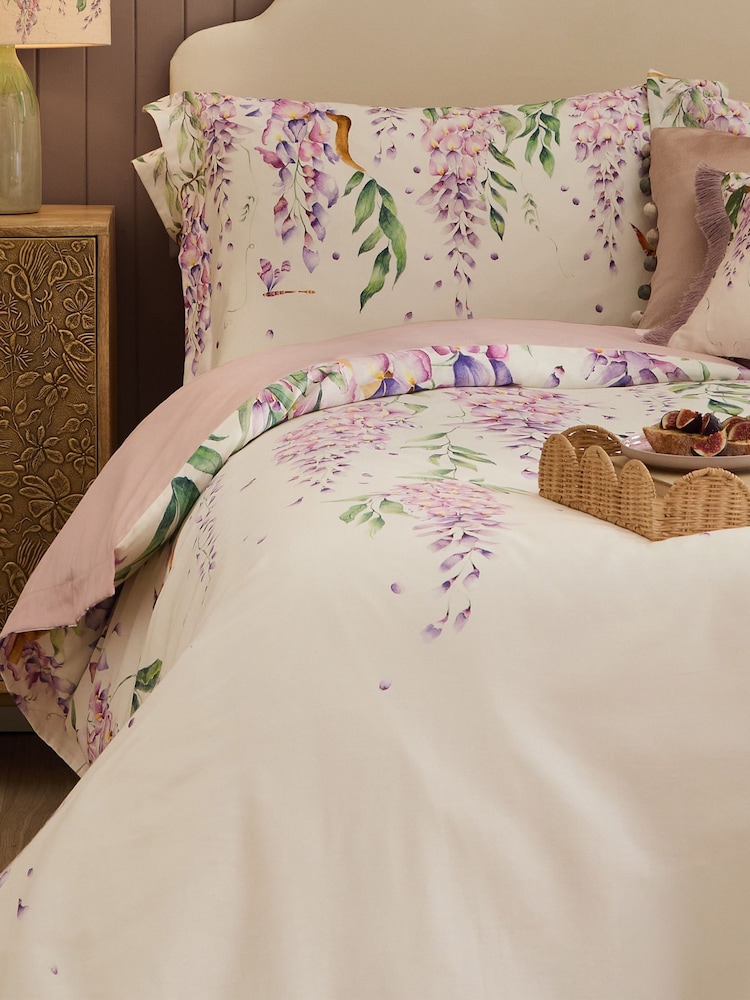 Voyage Maison Purple Mariposa Oxford Edge Duvet Set - Image 2 of 6
