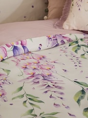 Voyage Maison Purple Mariposa Oxford Edge Duvet Set - Image 4 of 6