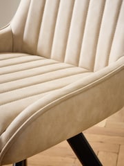 Set of 2 Natural Oakley Black Legs Dining Chairs - Image 2 of 7
