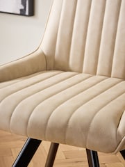 Set of 2 Natural Oakley Black Legs Dining Chairs - Image 3 of 7