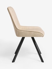 Set of 2 Natural Oakley Black Legs Dining Chairs - Image 6 of 7