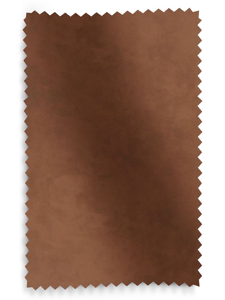 Set of 2 Distressed Faux Leather Tan Wrenley Dark Wood Leg Dining Chairs - Image 9 of 9