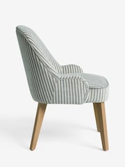 Set of 2 Blue/White Hensley Oak Effect Leg Dining Chairs - Image 5 of 6