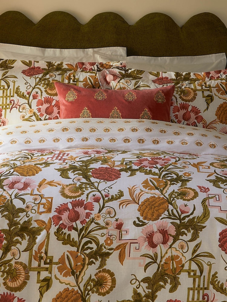 Seventy Three Russet Ishana Reversible Floral Duvet Set - Image 3 of 3