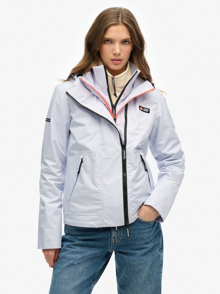 Superdry Purple Hooded Mountain Windbreaker Jacket - Image 1 of 4