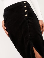 Lipsy Asymmetrical Button Midi Skirt - Imagem 2 de 4