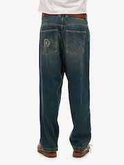 Superdry Blue Light Cult Mid Rise Baggy Jeans - Image 4 of 4