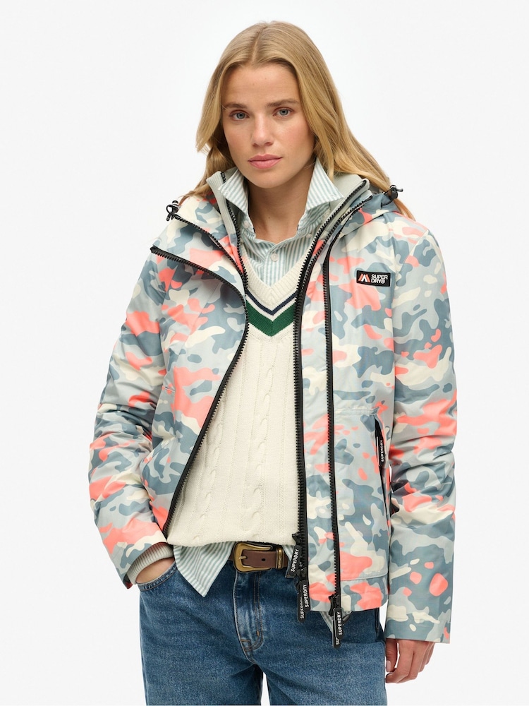 Superdry Grey Hooded Mountain Windbreaker Jacket - Image 1 of 4
