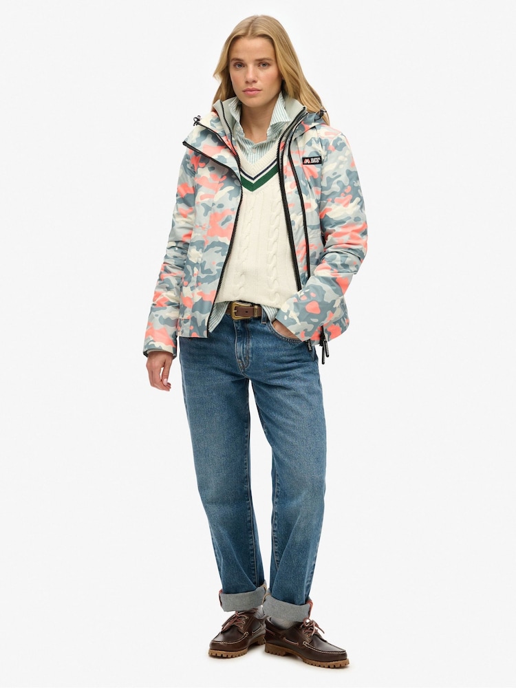 Superdry Grey Hooded Mountain Windbreaker Jacket - Image 3 of 4
