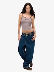 Superdry Red 100% Cotton Athletic Essentials Cami Top - Image 3 of 3