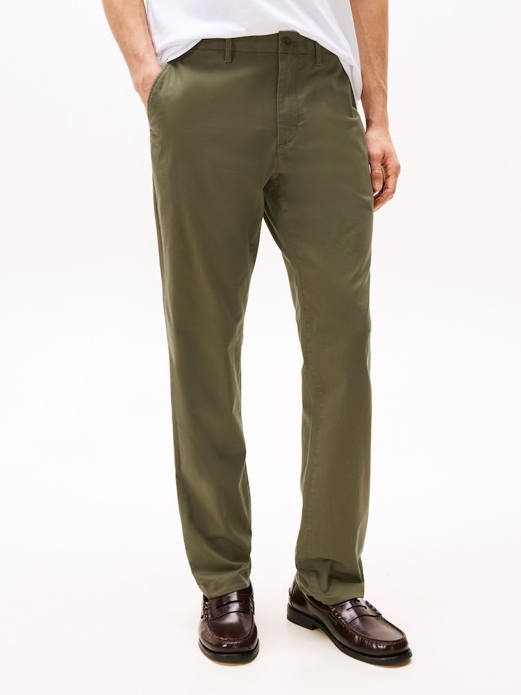 Tommy Hilfiger Green 1985 Denton Straight Stretch Chino Trousers - Image 1 of 8