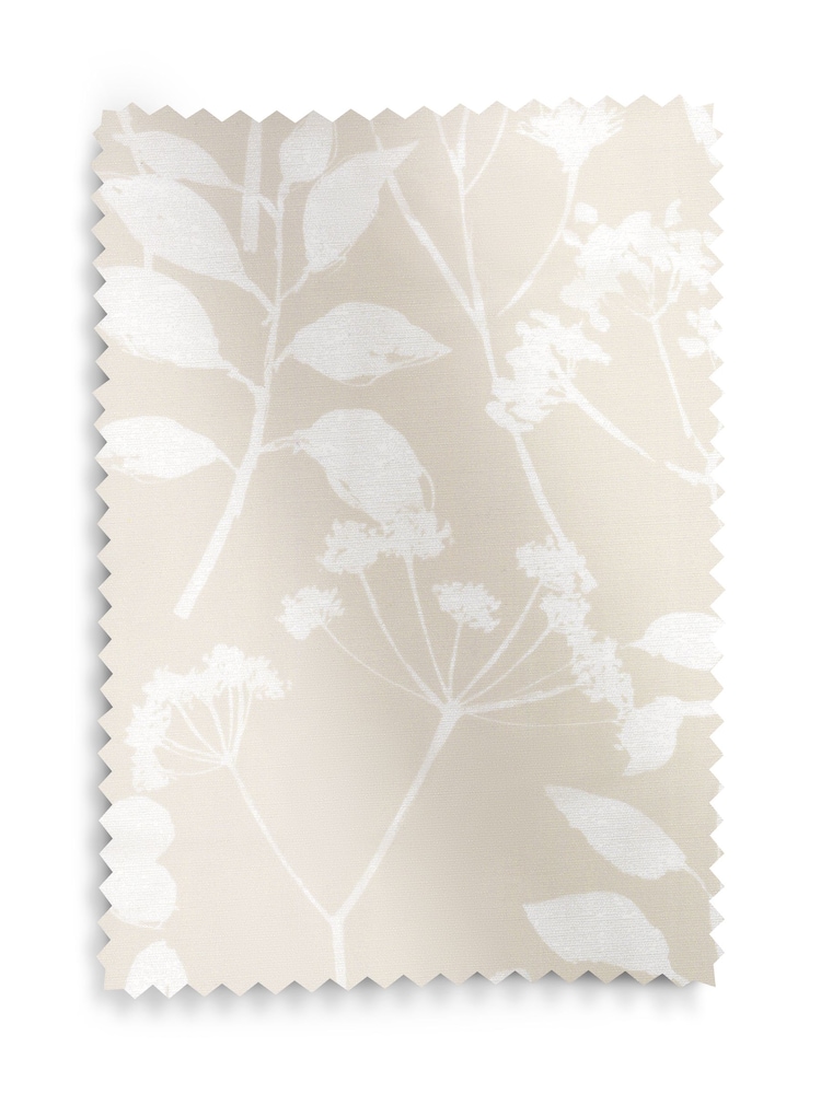 Natural Isla Floral Print Upholstery Swatch - Image 1 of 1