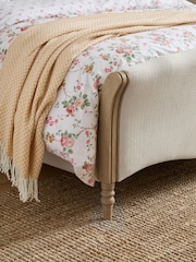 Laura Ashley Natural Sarsden Wooden And Upholstery Ottoman Storage Bed Bed - Image 3 of 6