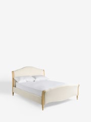 Laura Ashley Natural Sarsden Wooden And Upholstery Ottoman Storage Bed Bed - Image 5 of 6
