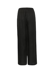 Cream Comfortable Black 100% Linen Trousers - Image 6 of 6