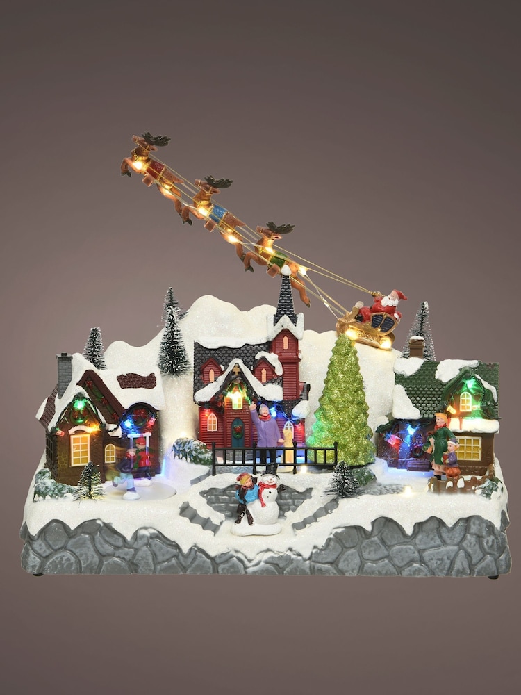 Lumineo LED Moving Christmas Scene With Train and Santa Christmas Decorations - Image 2 of 3