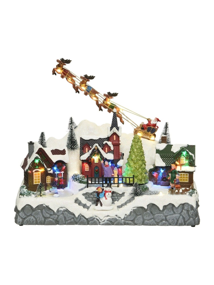Lumineo LED Moving Christmas Scene With Train and Santa Christmas Decorations - Image 3 of 3 Lumineo LED Moving Christmas Scene With Train and Santa Christmas Decorations - Image 3 of 3