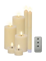 Lumineo Cream Set of 7 LED Candles - Image 2 of 3