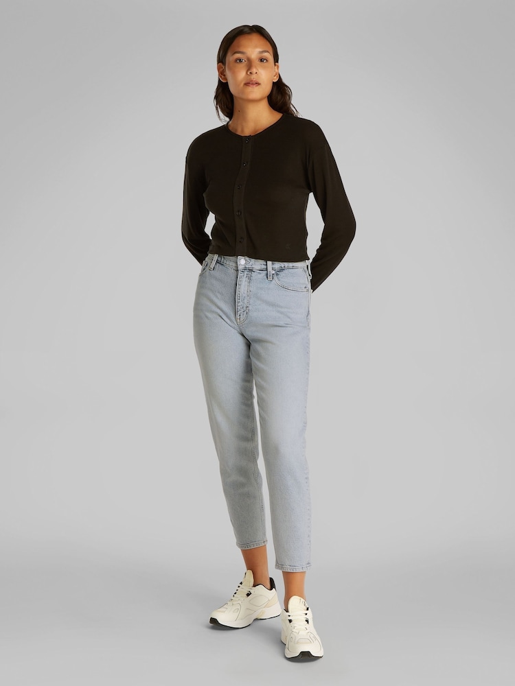 Calvin Klein Blue Mom Tapered Jeans - Image 2 of 6