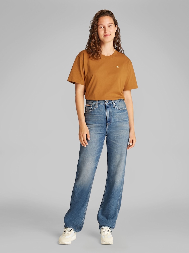 Calvin Klein Blue High Rise Straight Jeans - Image 2 of 6