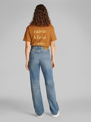 Calvin Klein Blue High Rise Straight Jeans - Image 3 of 6