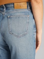 Calvin Klein Blue High Rise Straight Jeans - Image 4 of 6