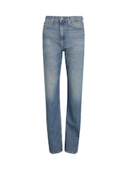 Calvin Klein Blue High Rise Straight Jeans - Image 5 of 6
